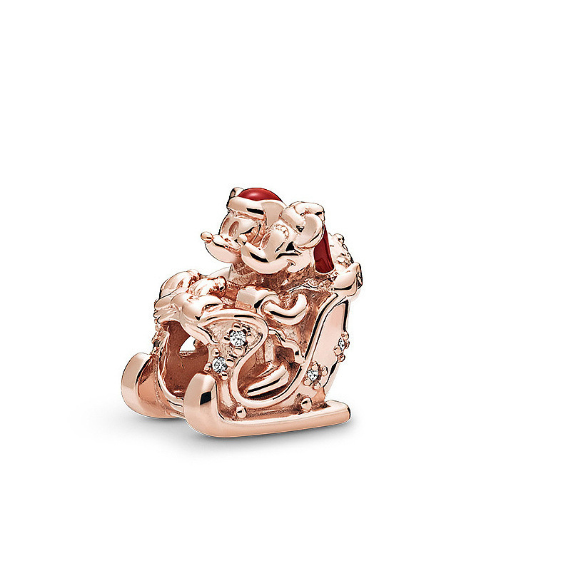 pan luxuryreplica White Copper Silver Plated Rose Gold Pumpkin Car Camera Gift Box Hanging Beads DIY Accessories Beads