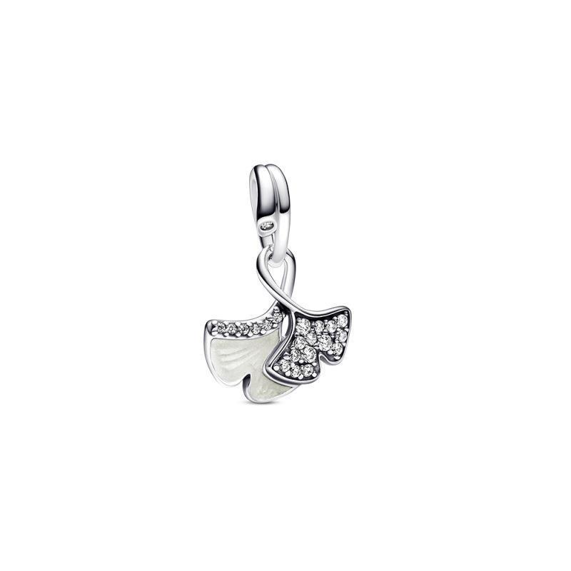 pan luxuryreplica beads new ginkgo smart series ginkgo flying beads sterling silver S925 beaded pendant