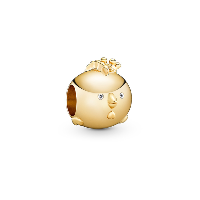 925 Sterling Silver Dora Beads Gold Zodiac Series Beaded Style Beaded DIY Accessories