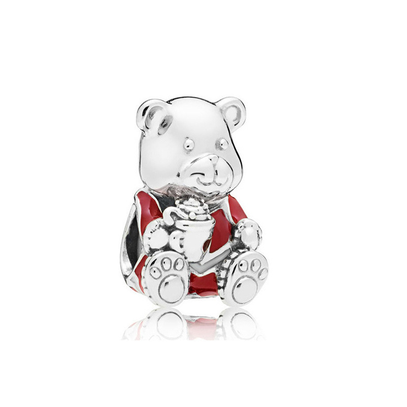 Factory direct pan luxuryreplica 925 sterling silver animal Christmas snowman train gift box hanging beads DIY accessories beads