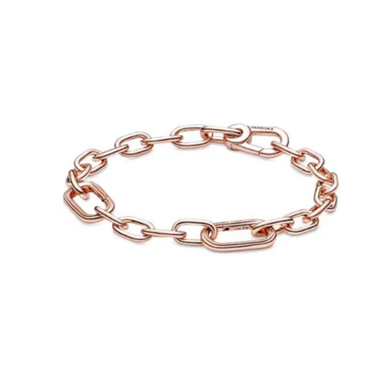 Factory direct pan  luxuryreplica 925 sterling silver ME series pearl bracelet smooth bracelet basic bracelet