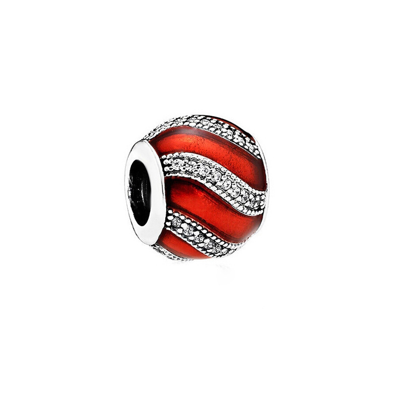 Factory Outlet pan luxuryreplica 925 Silver Apple Love Mouse Bag Beads Surprise Gift Box Hanging Beads DIY Accessories