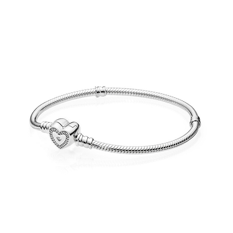 Factory direct pan  luxuryreplica 925 silver Magnolia love snake bone chain to send girlfriend bracelet DIY basic bracelet