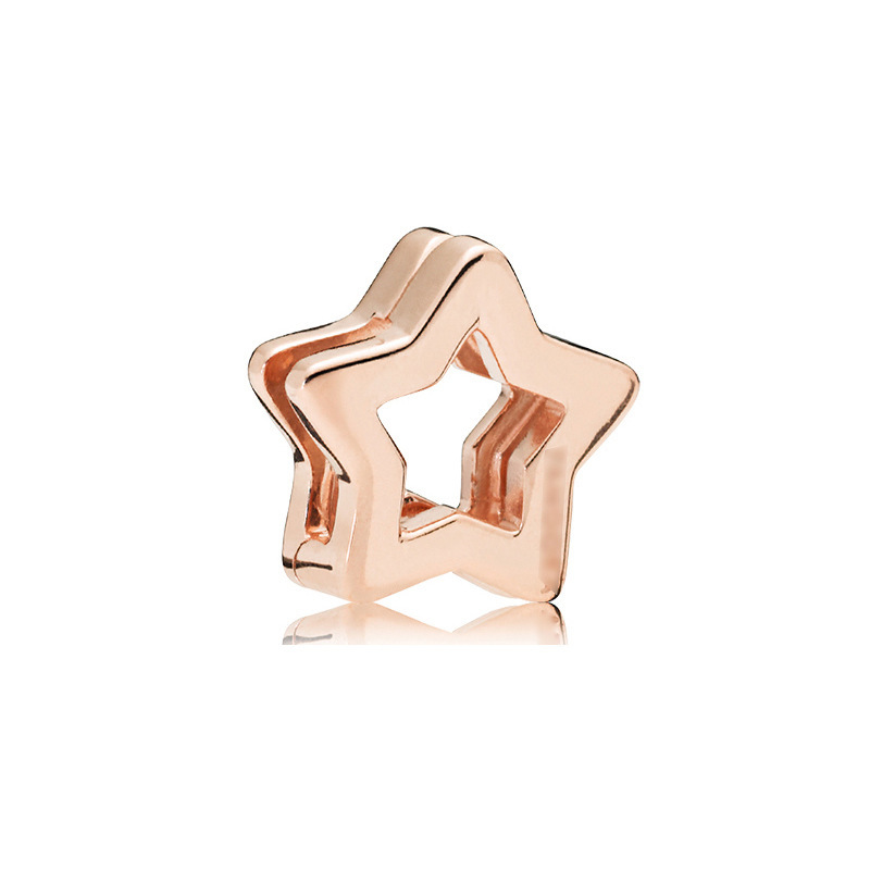 Factory direct pan luxuryreplica 925 silver rose pink ladybug love fashion fixed buckle beaded accessories beads