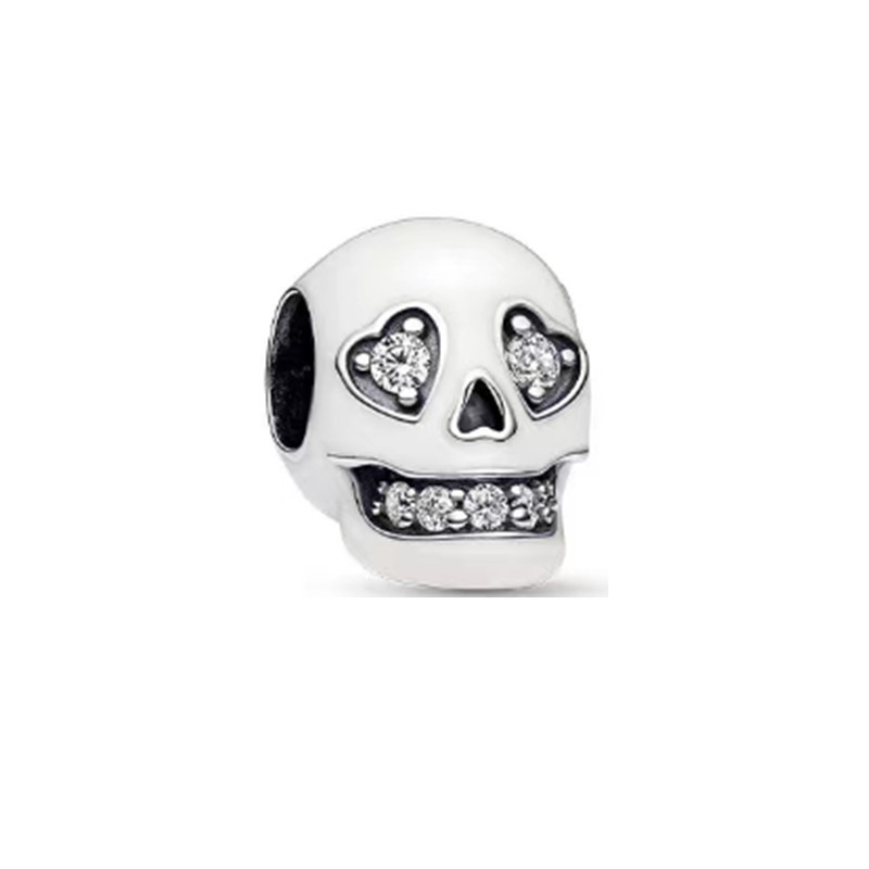pan luxuryreplica Game of Thrones Halloween Pumpkin Skull Luminous Beads 925 Sterling Silver Pendant Accessories