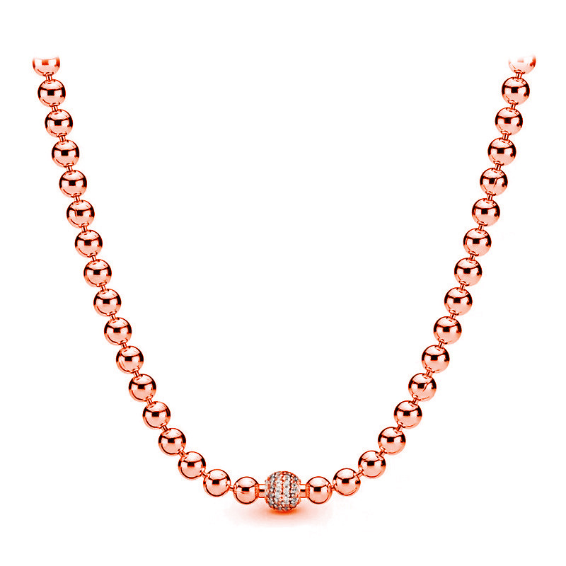 Factory direct pan luxuryreplica bead necklace 925 sterling silver jubilee series new basic clavicle chain