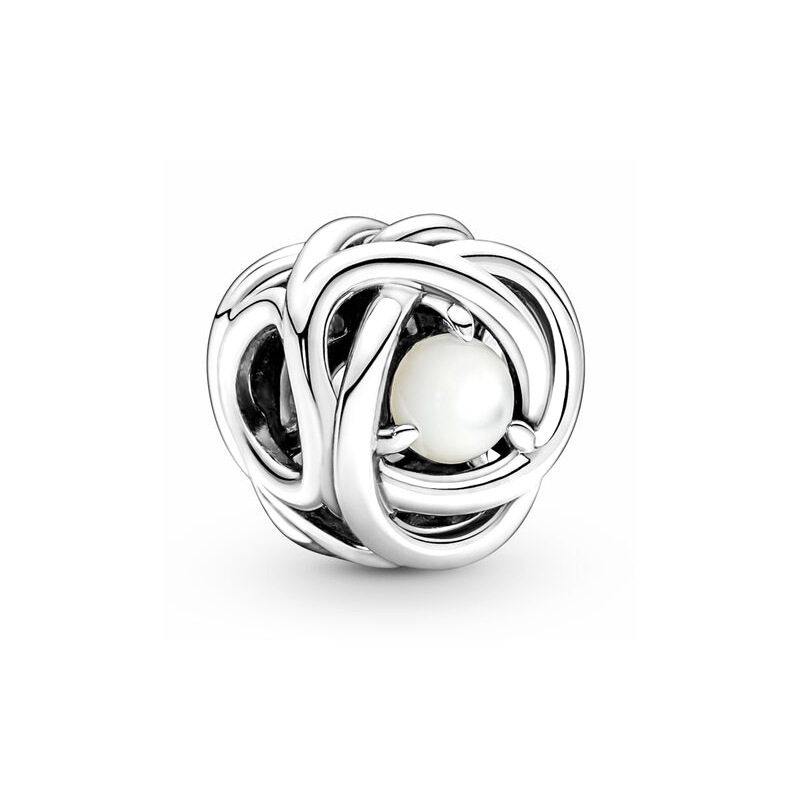 Factory direct pan luxuryreplica s925 silver beads December birthday stone rose shape string loose beads