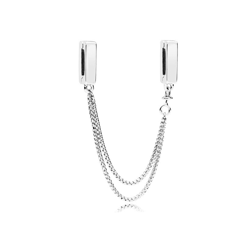 Factory direct pan luxuryreplica 925 silver rose gold flow lock safety chain fixed buckle beads DIY accessories beads