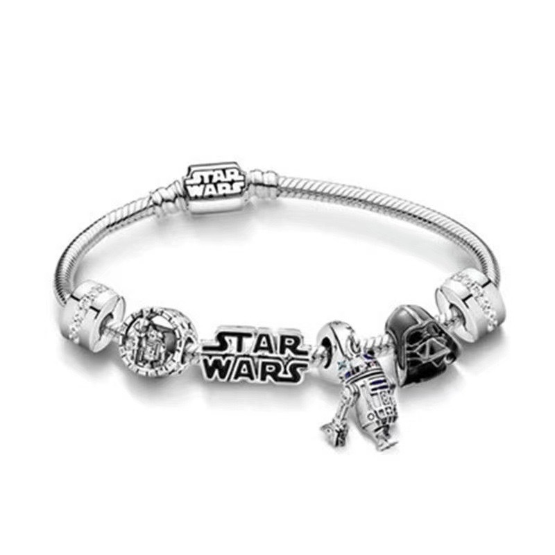 Cross-border pan luxuryreplica s925 sterling silver bracelet di s nidaisy pendant pumpkin car crown beaded diy with bracelet