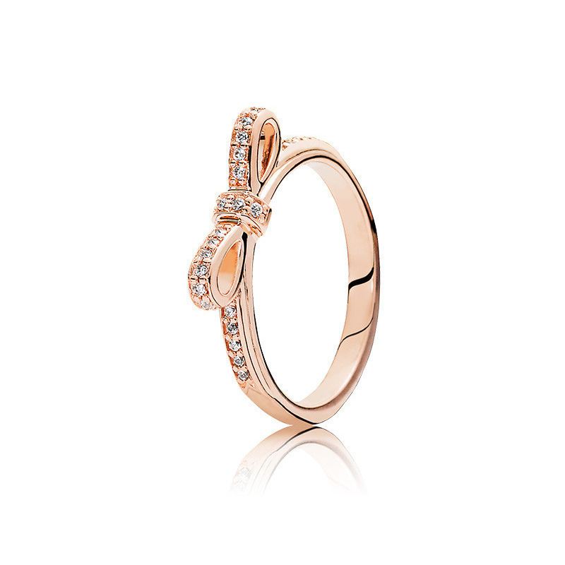 pan  luxuryreplica Rose Heart-to-Heart Love Bean Sprouts All-Match Couple Ring Matching Ring