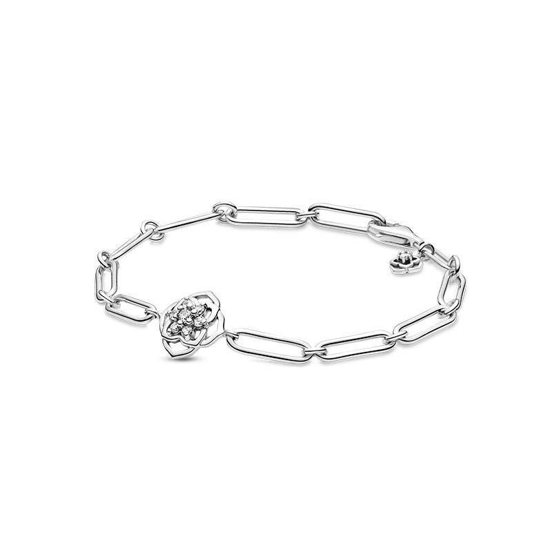 Factory direct pan luxuryreplica new Mother's Day series flower bracelet 925 sterling silver button bracelet DIY