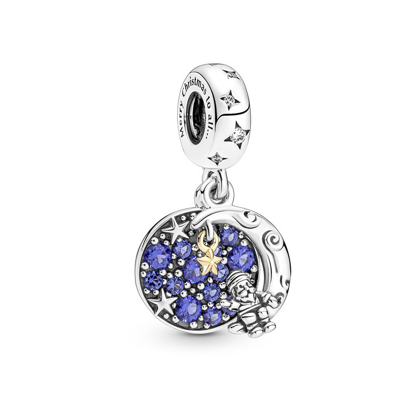 Pan luxuryreplica American Female and Beast Belle Beaded 925 Sterling Silver Teapot Wife Hanging DIY Accessories