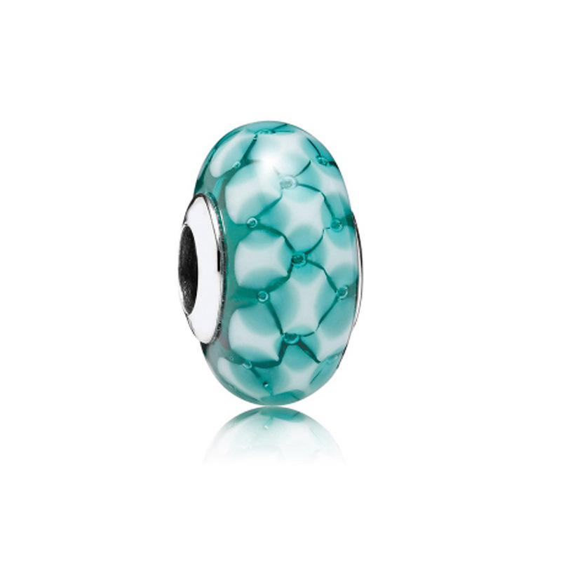 Factory direct pan luxuryreplica 925 silver Mulan flower bud butterfly glazed beads hanging beads DIY accessories loose beads