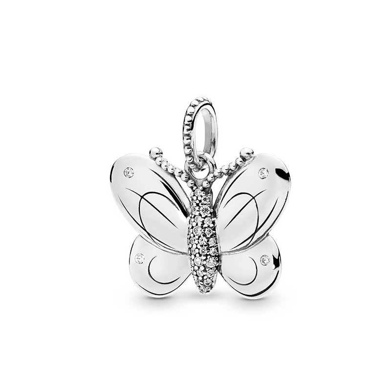 Factory direct pan luxuryreplica 925 silver four-leaf clover monkey bow hanging beads DIY accessories pendant beads