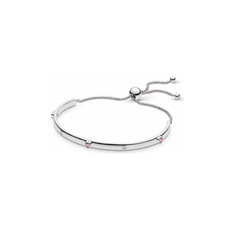 Factory direct pan  luxuryreplica copper rose gold peach blossom series adjustable temperament DIY basic bracelet