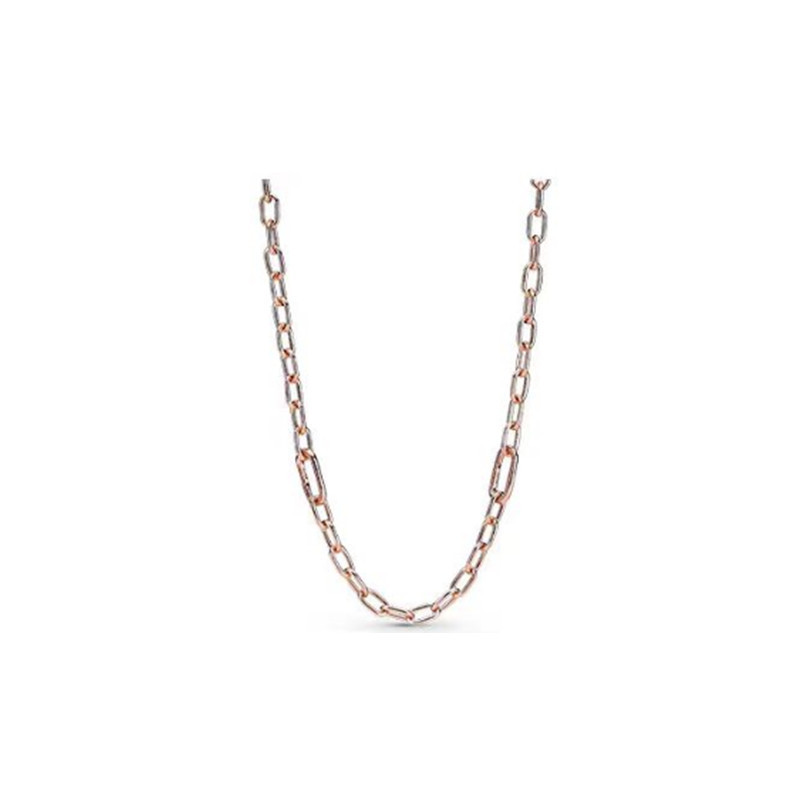 pan luxuryreplica 925 Sterling Silver Necklace Me Series Lock Head Chain Women's Pearl Necklace DIY Basic Clavicle Chain Women