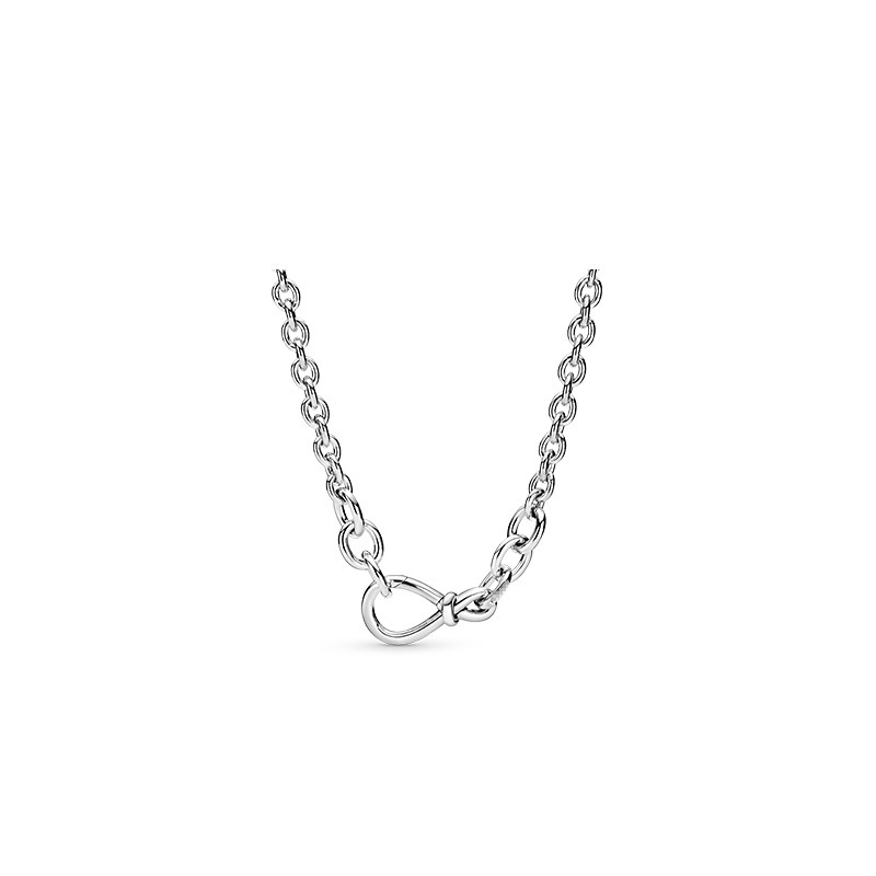 Factory direct pan  luxuryreplica 925 sterling silver mother's day eternal symbol necklace girlfriend gift DIY basic chain