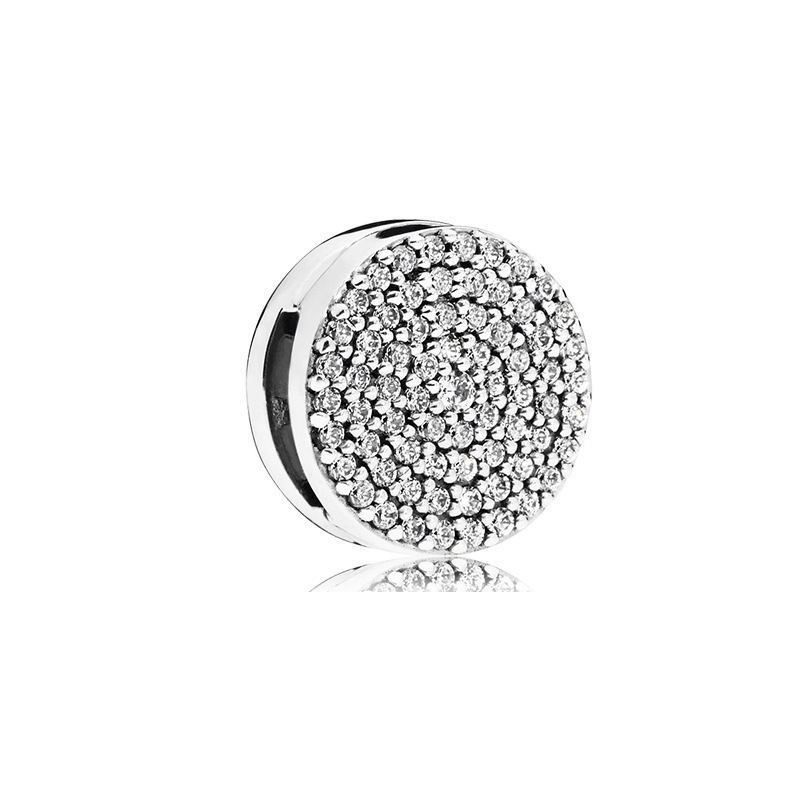 pan  luxuryreplica 925 Sterling Silver Love Butterfly Moon Fixed Buckle Beads DIY Accessories Beads