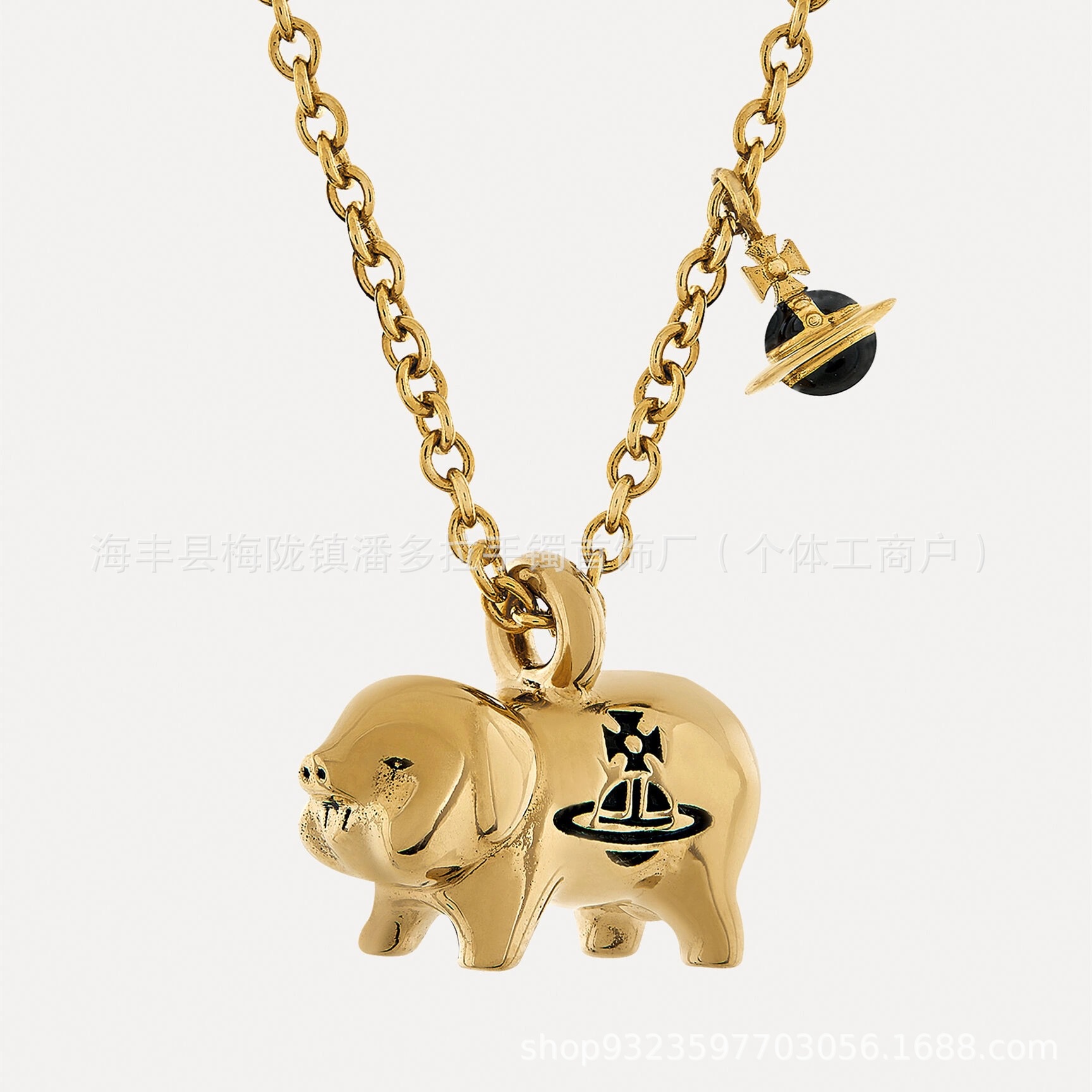 Vivian Saturn West Dowager Necklace Letter Engraved Gold Silver Bracelet Earrings