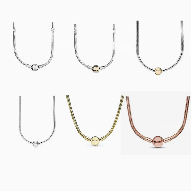 pan  luxuryreplica Snake Bone Necklace 45cm Necklace 925 Sterling Silver