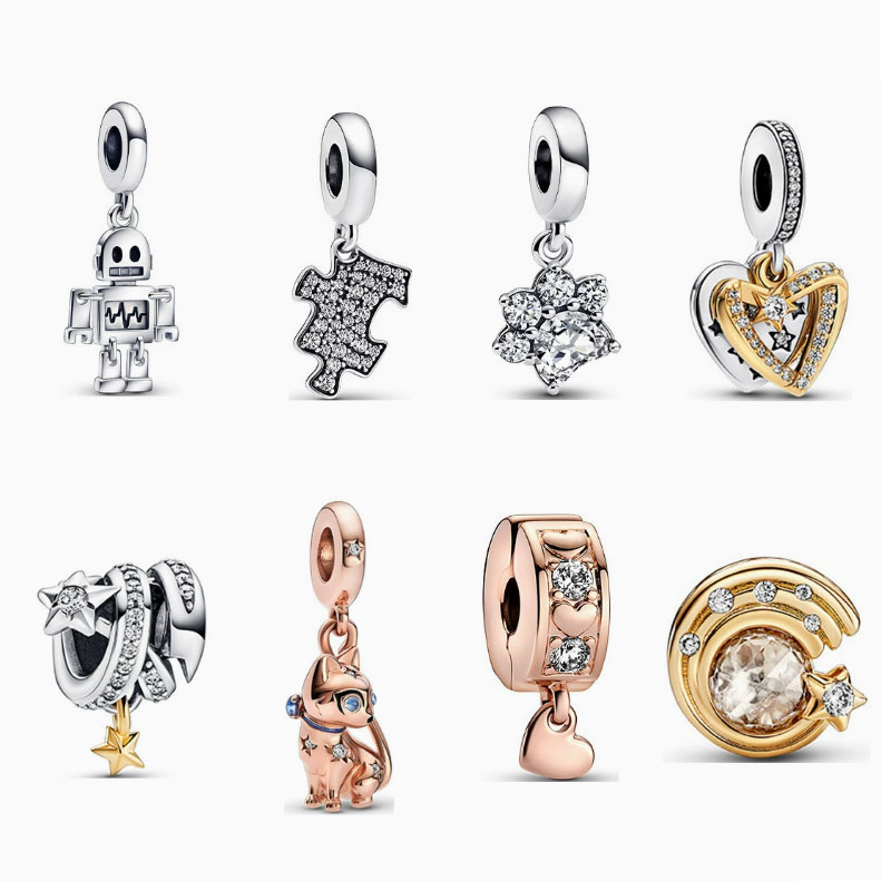 pan luxuryreplica beads robot pet cat cute pet paw print meniscus meteor river puzzle hanging factory outlet