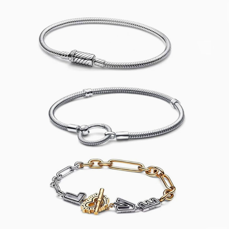 pan luxuryreplica New Snake Bone Bracelet 925 Sterling Silver Foreign Trade Special Basic Bracelet