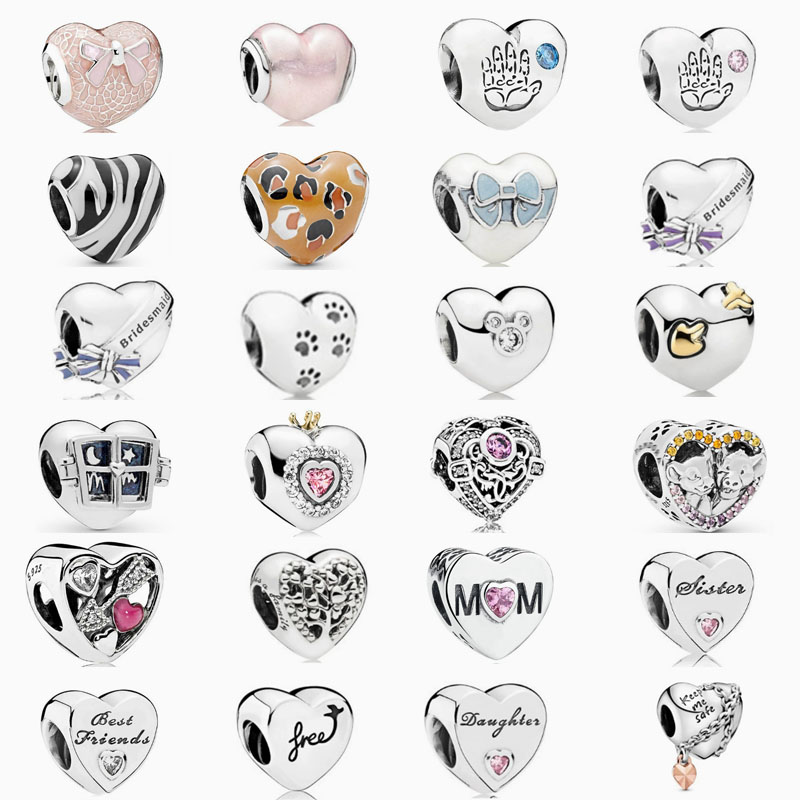 Factory direct pan luxuryreplica 925 sterling silver love crown bow love lover beads DIY accessories beads