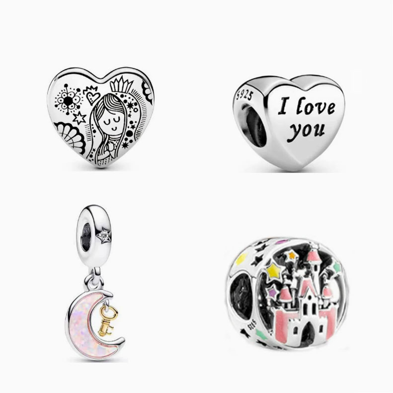 pan luxuryreplica beads bracelet bracelet necklace DIY accessories beaded loose beads 925 sterling silver