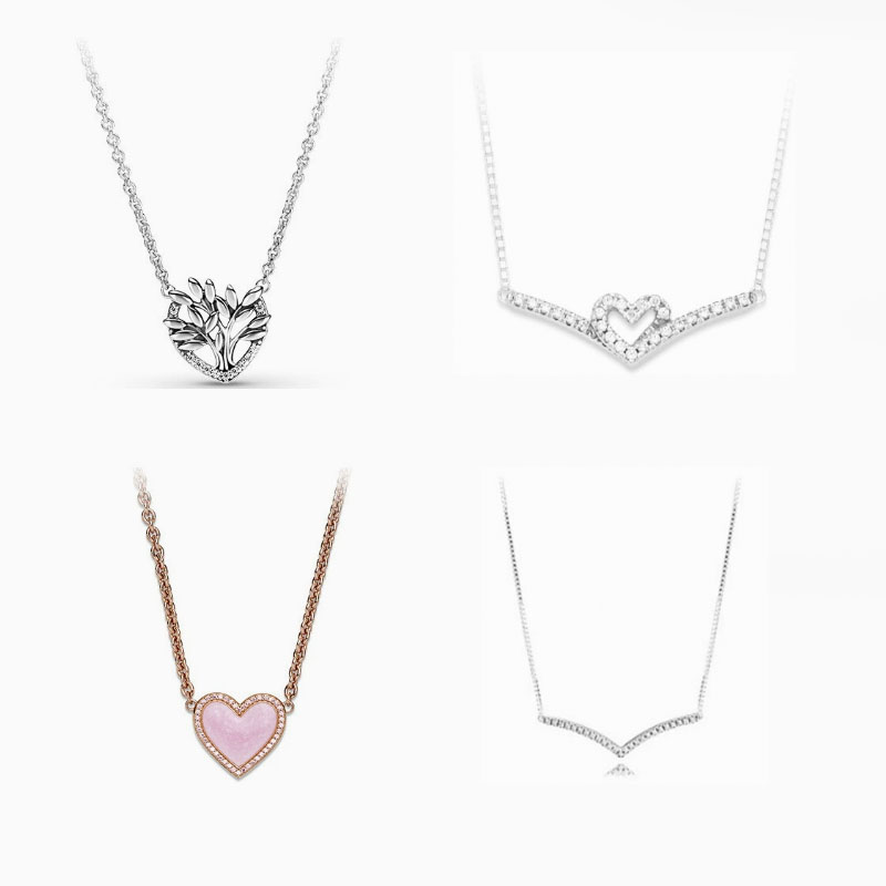 pan luxuryreplica 925 Sterling Silver Necklace New Jubilee Series Necklace for Girlfriend Necklace DIY Basic Clavicle Chain