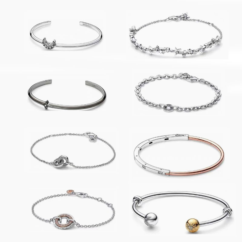Factory direct pan  luxuryreplica 925 sterling silver moon sun bracelet star bracelet two-handed bracelet