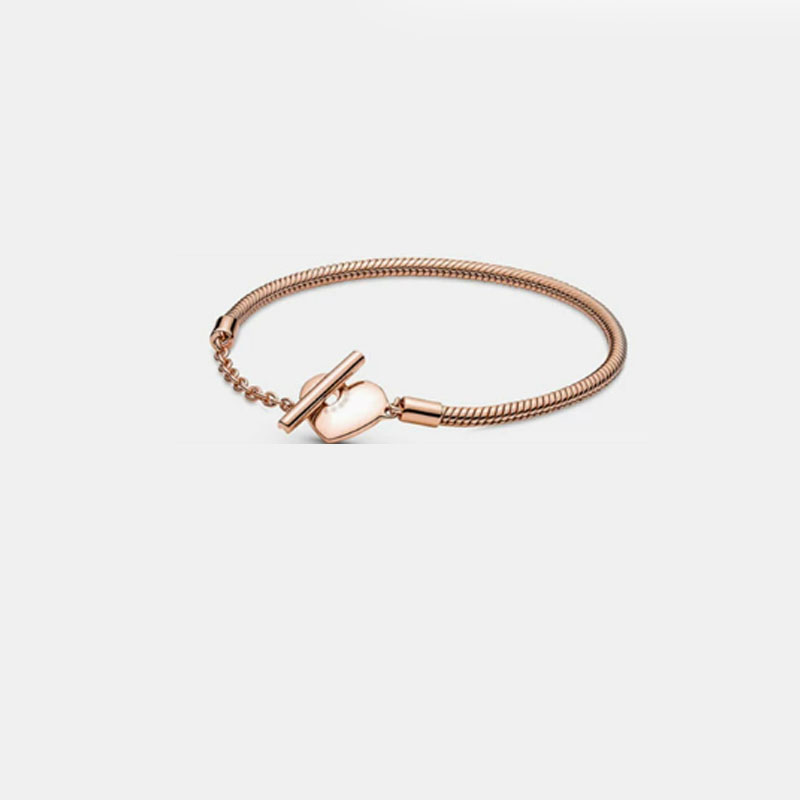 Factory direct pan luxuryreplica copper rose gold love bracelet DIY basic bracelet