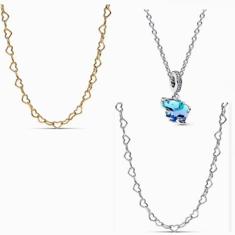 Factory direct pan luxuryreplica necklace 925 sterling silver necklace female clavicle chain foreign trade primary source