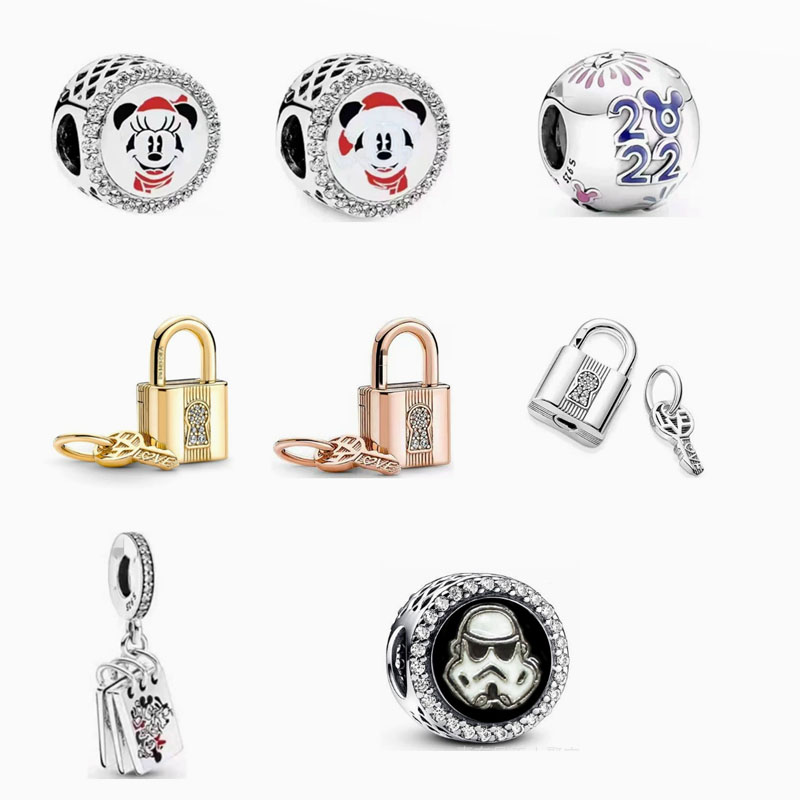 pan luxuryreplica beads 925 sterling silver mouse eternal love lock