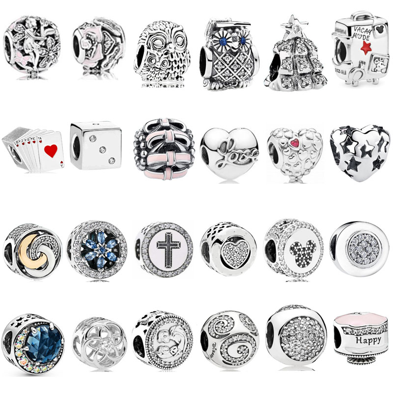 pan luxuryreplica 925 Pure Silver Didi Sny Animal Cross Intoxicating Moonlight Night Hanging Beads DIY Beads