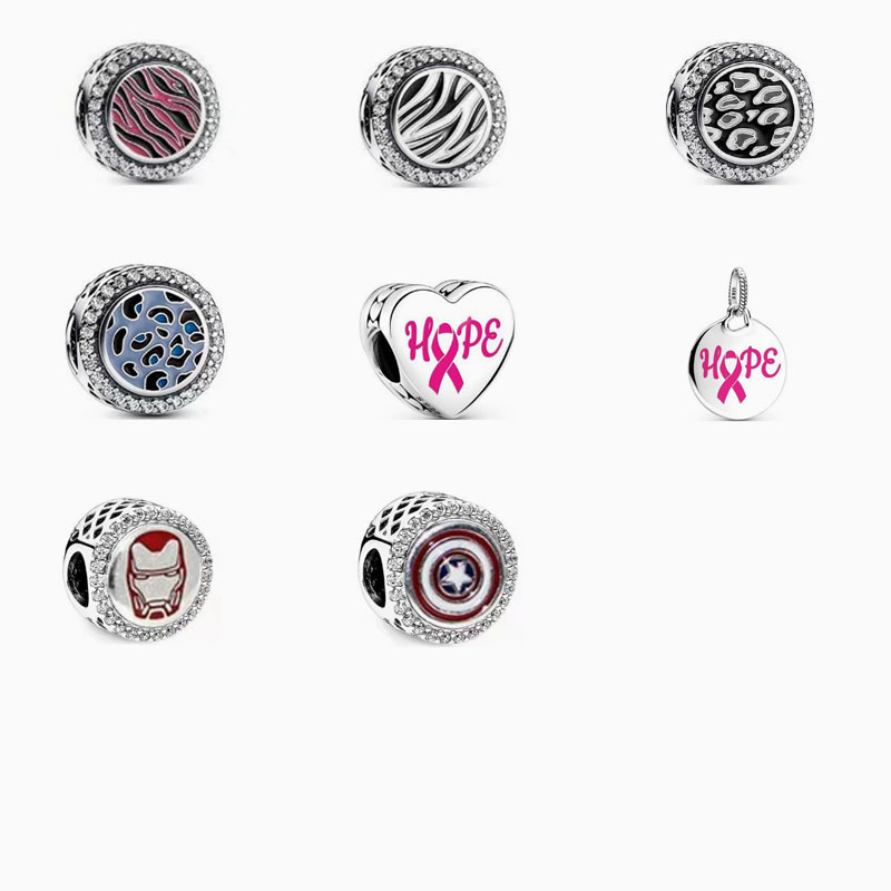 pan luxuryreplica beads new joint artist series snake bone chain DIY accessories beaded loose beads sterling silver