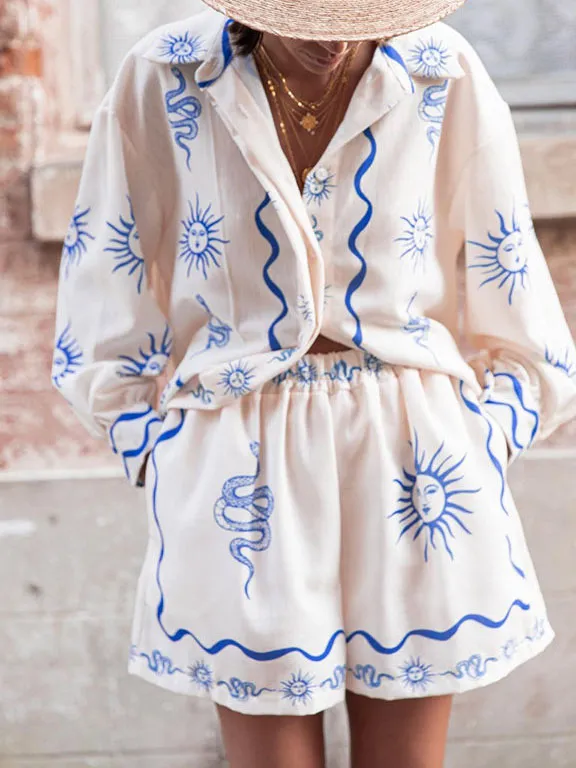 Casual Summer Printed Versatile Shirt
