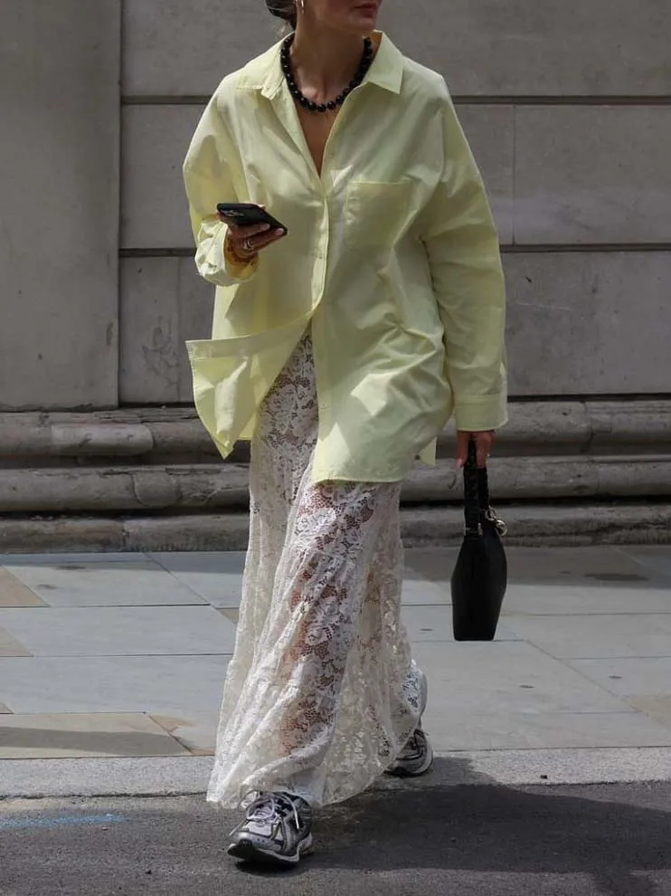 Versatile Lace Layered Sheer Skirt