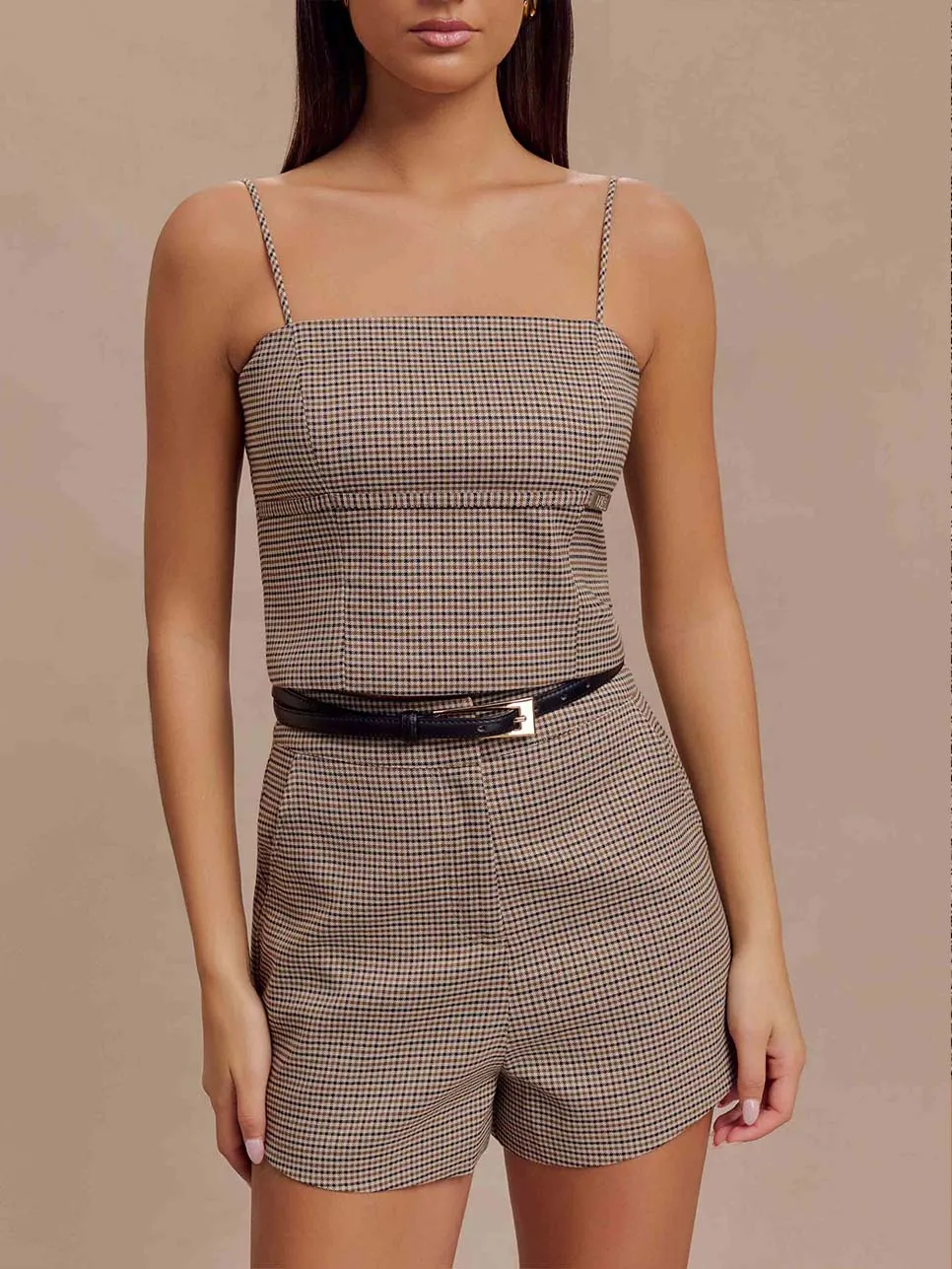 Retro All-match Plaid Shorts