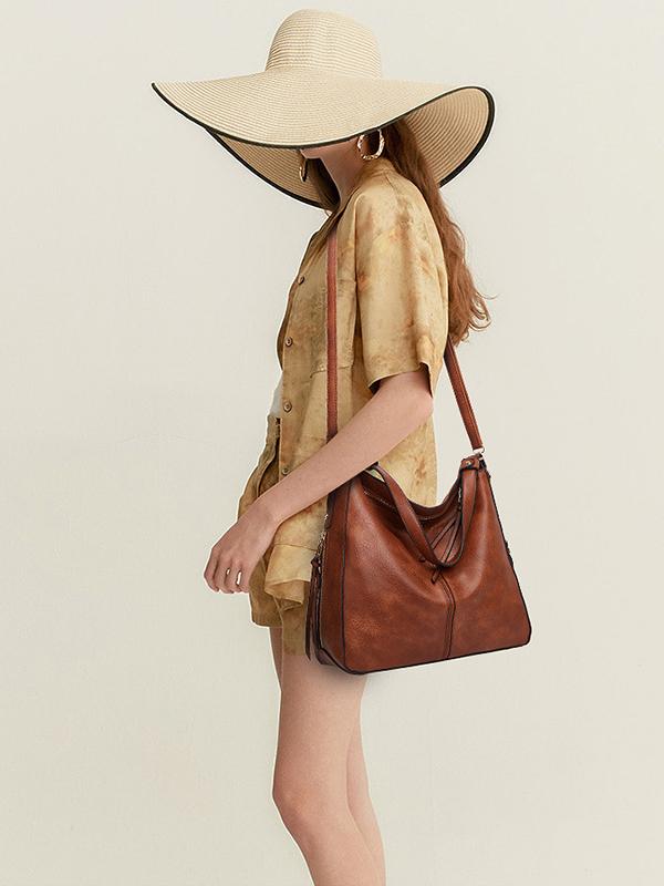Women's Fashion And Retro Large-Capacity Shoulder Bag