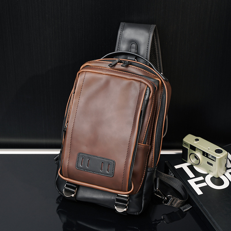2023 New Retro Large Capacity Street Fashion Men's Backpack