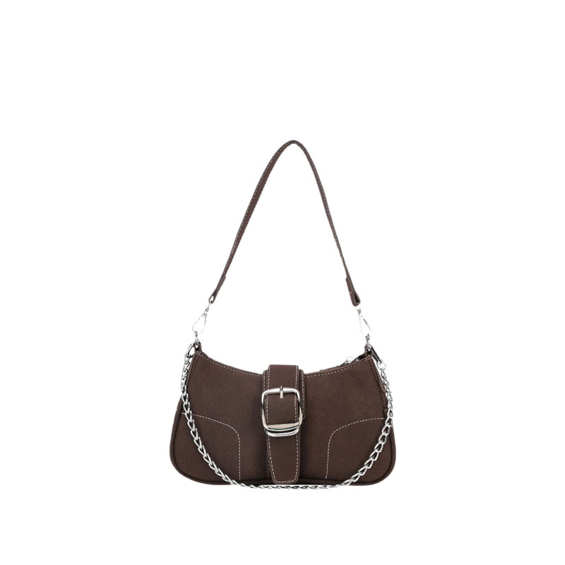 Retro Fashion Matte High Texture Soft Underarm Joker Baguette Bag