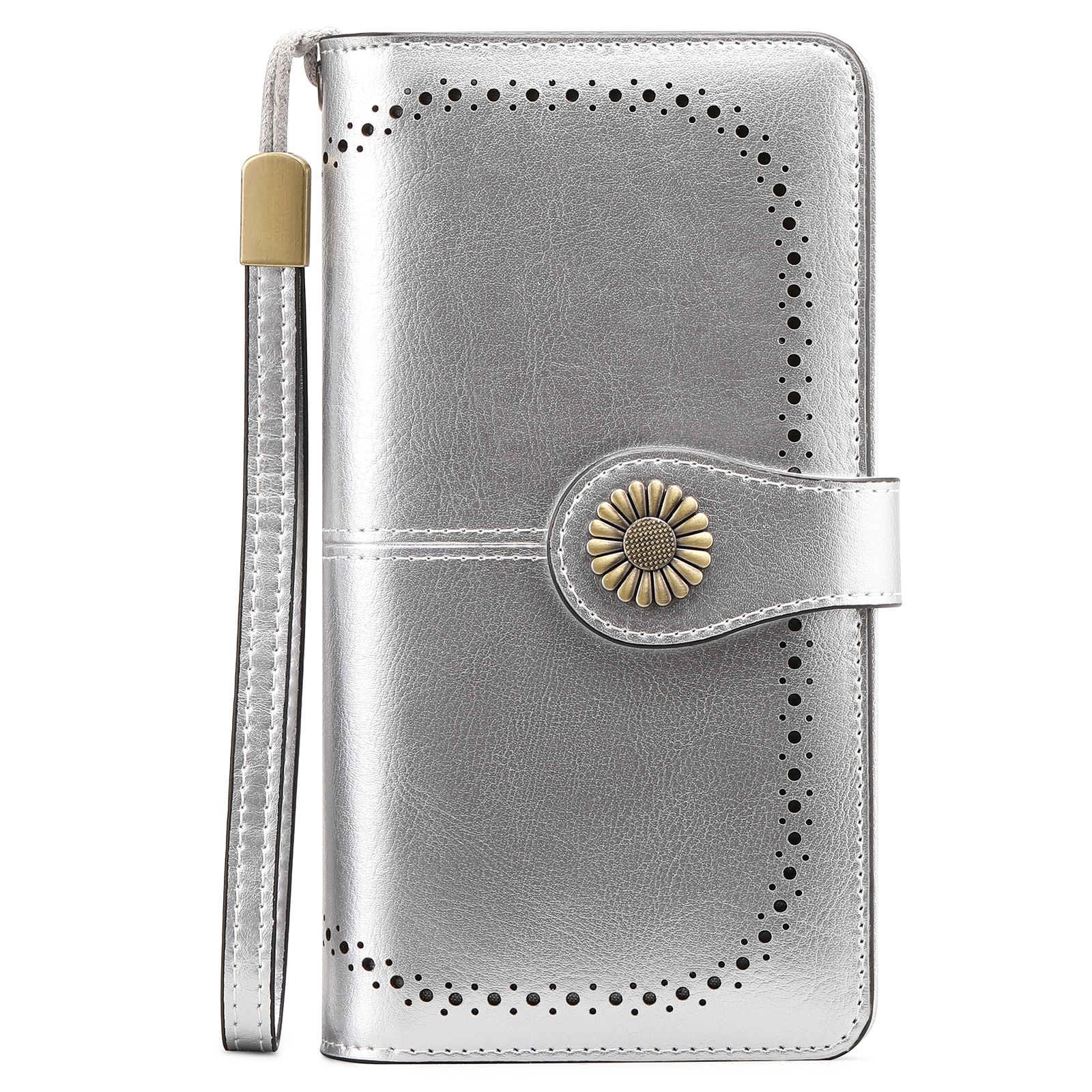 Long Zip Leather Ladies Wallet