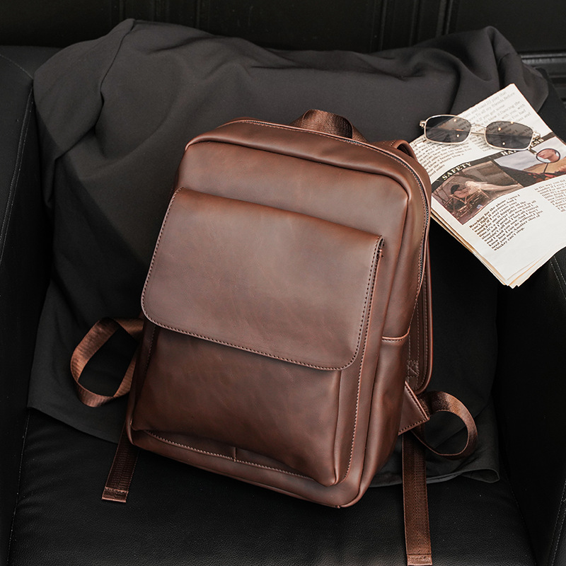 New Korean Version Of Retro Casual Trendy Men Fashion Multi-platform Travel Backpack