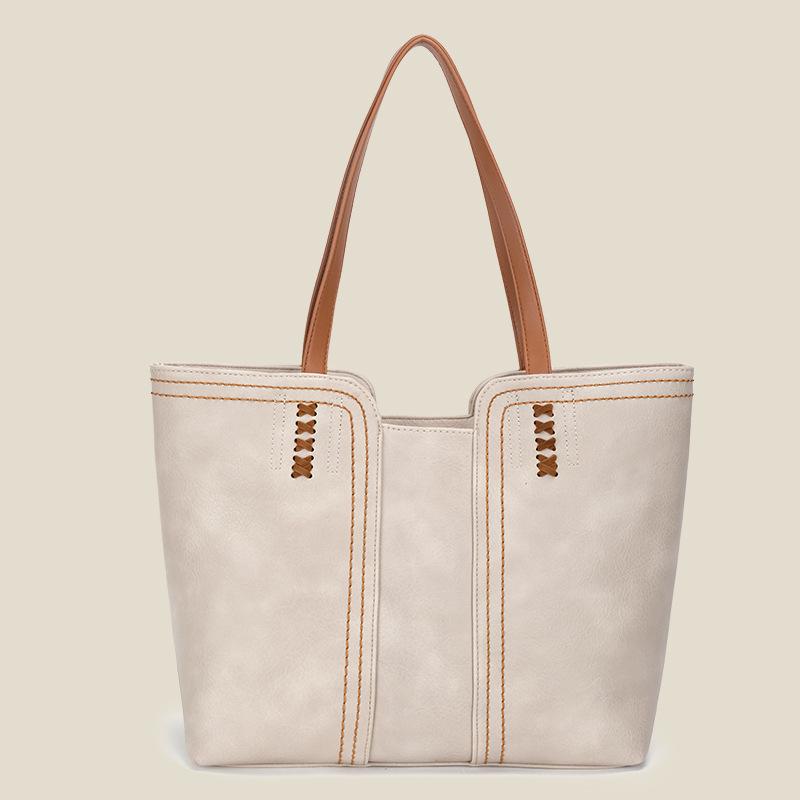 Large Capacity Shoulder Bag Women Summer New Fashion Simple Commuter Bag Sense Portable Tote Bag