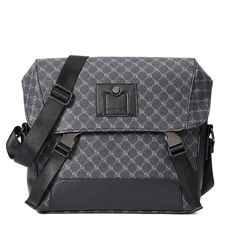 Large Capacity Tide Brand High Quality Men's Commuter Single Shoulder Crossbody Bag