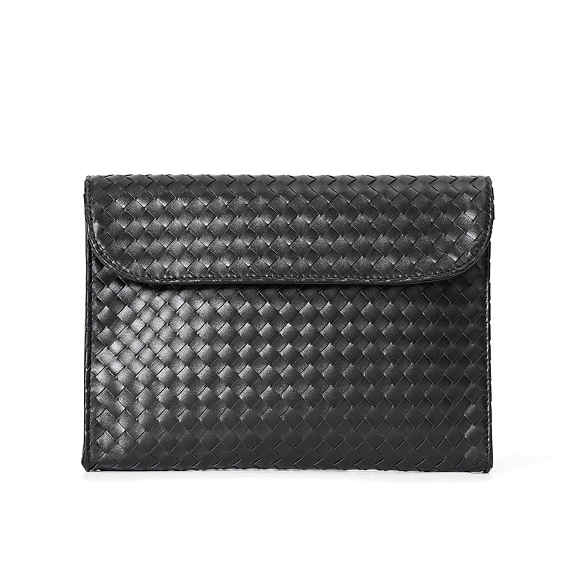 Large Capacity Tide Brand Men's Classic Joker Hand-woven Hand-held Envelope File Bag