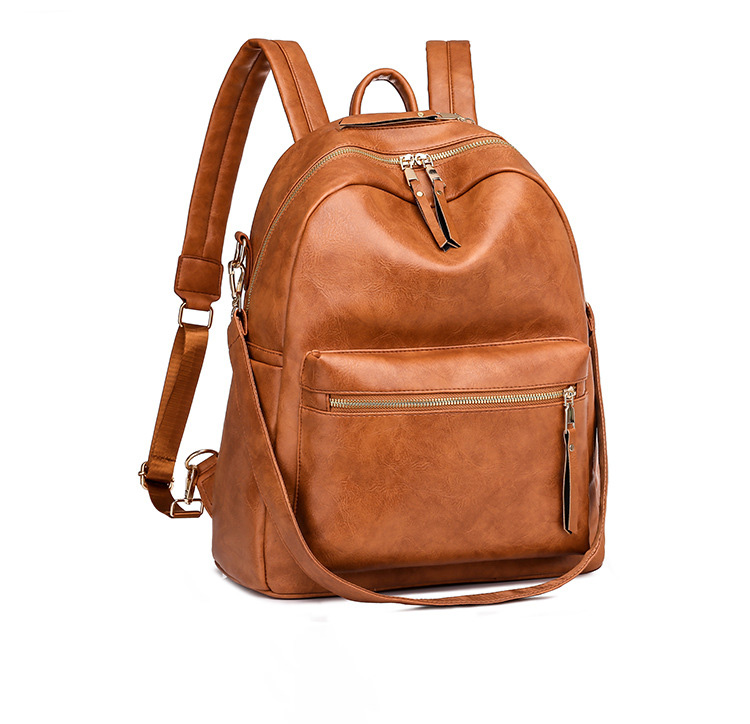 Big Capacity Backpack Purses Shoulder Bag PU Leather Travel bag