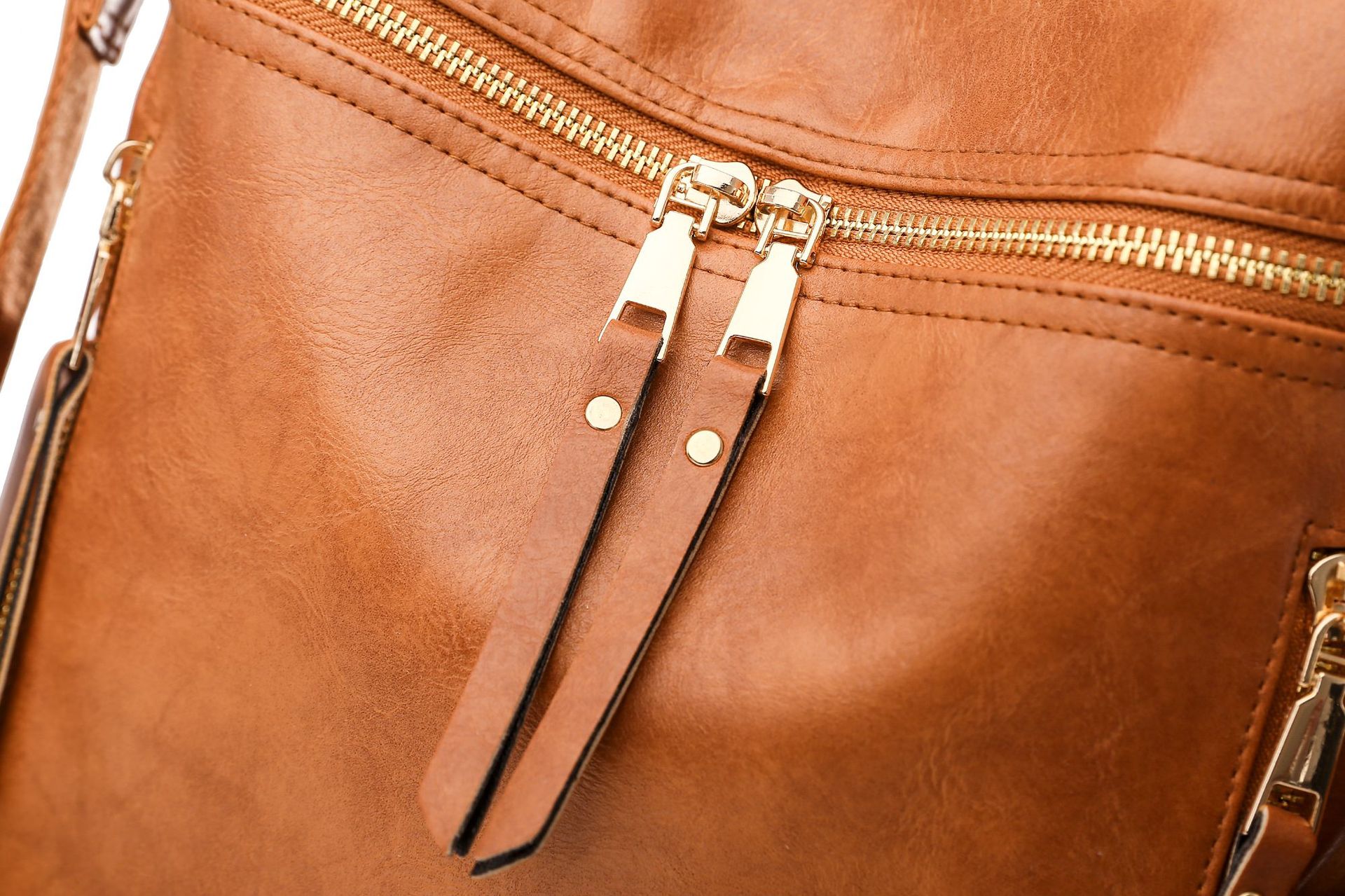 Two Pieces Backpack Purses Shoulder Bag PU Leather Travel bag