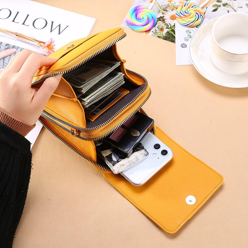 Touch screen phone bag female
