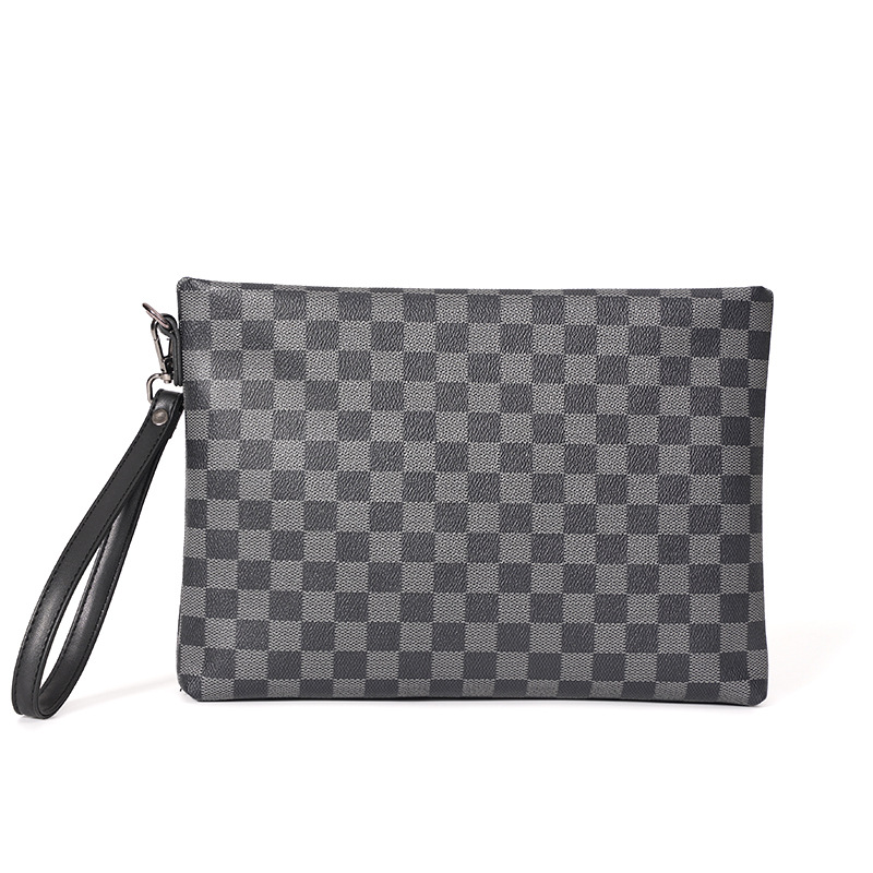 Horizontal Large-capacity Casual Plaid Pattern Ipad Bag